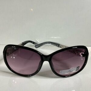 FGX Women's Sunglasses with Black Frame and Purple Lenses